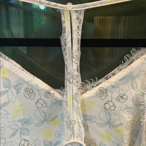 Nanette Lepore White and Yellow Chemise‎ with Floral Design - Picture 5 of 6